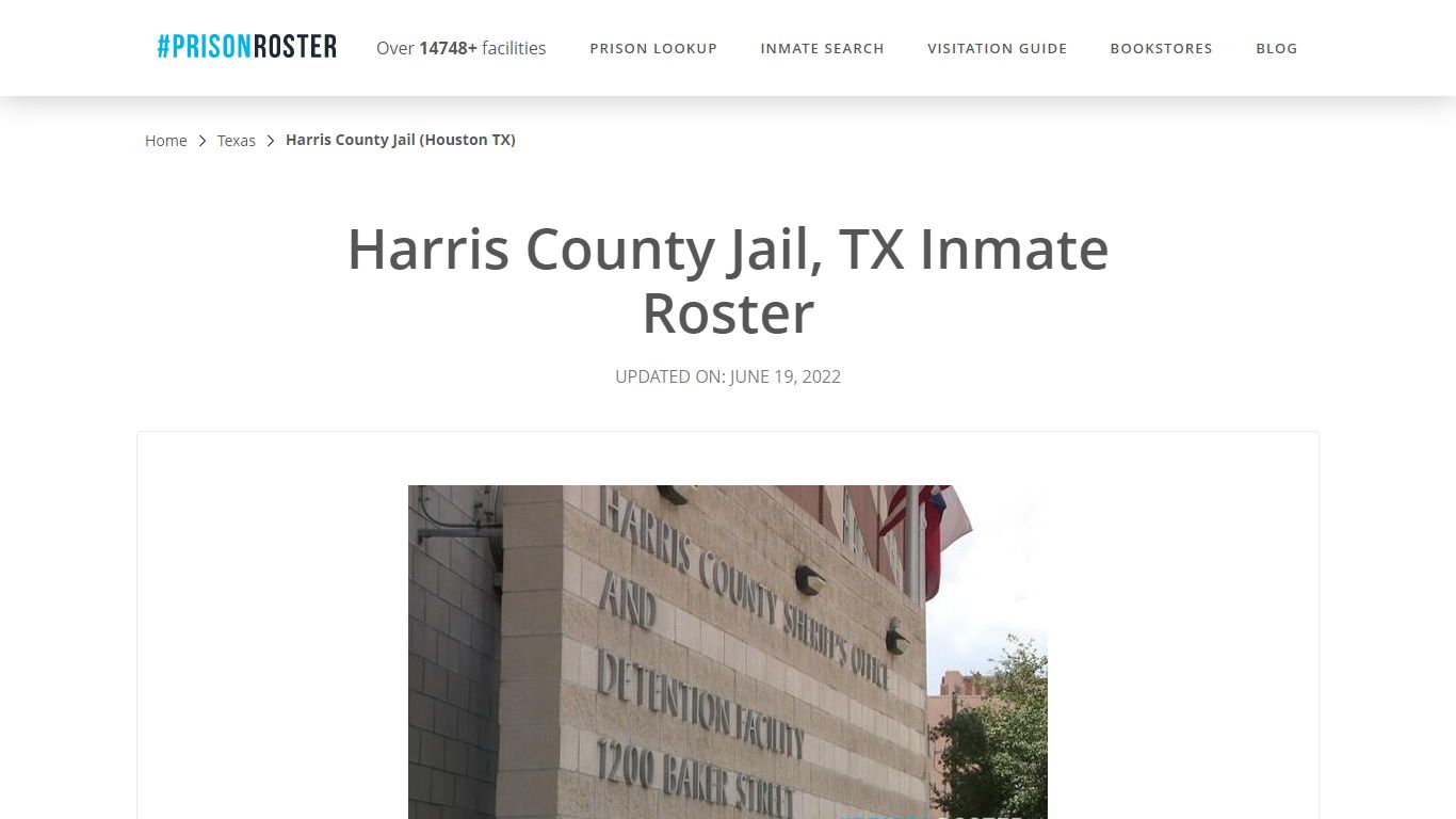 Harris County Jail, TX Inmate Roster - Prisonroster